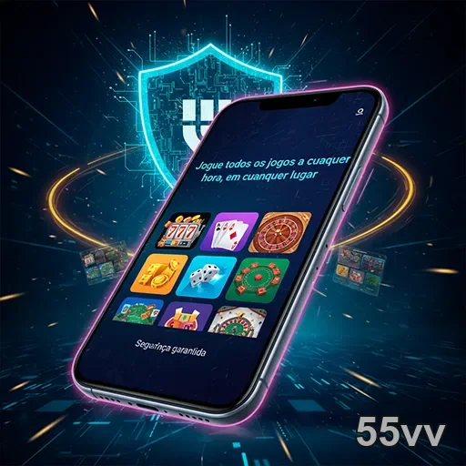 Imagem do aplicativo 55vv, destaque do site 55vv, mostrando funcionalidades e interface moderna.