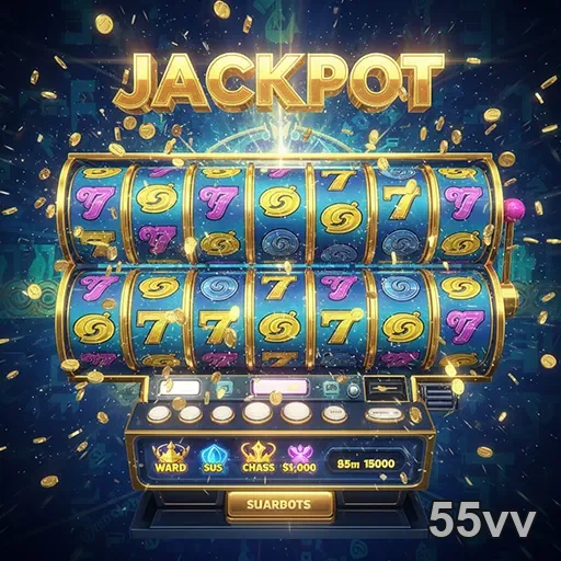 Imagem de jogos de caça-níqueis no site 55vv, especializado em slots e entretenimento de cassino online.